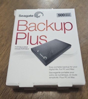 Seagate Backup Plus Portable Hard Drive 500GB For PC And Mac  SRD0SP0/SRD0SP1