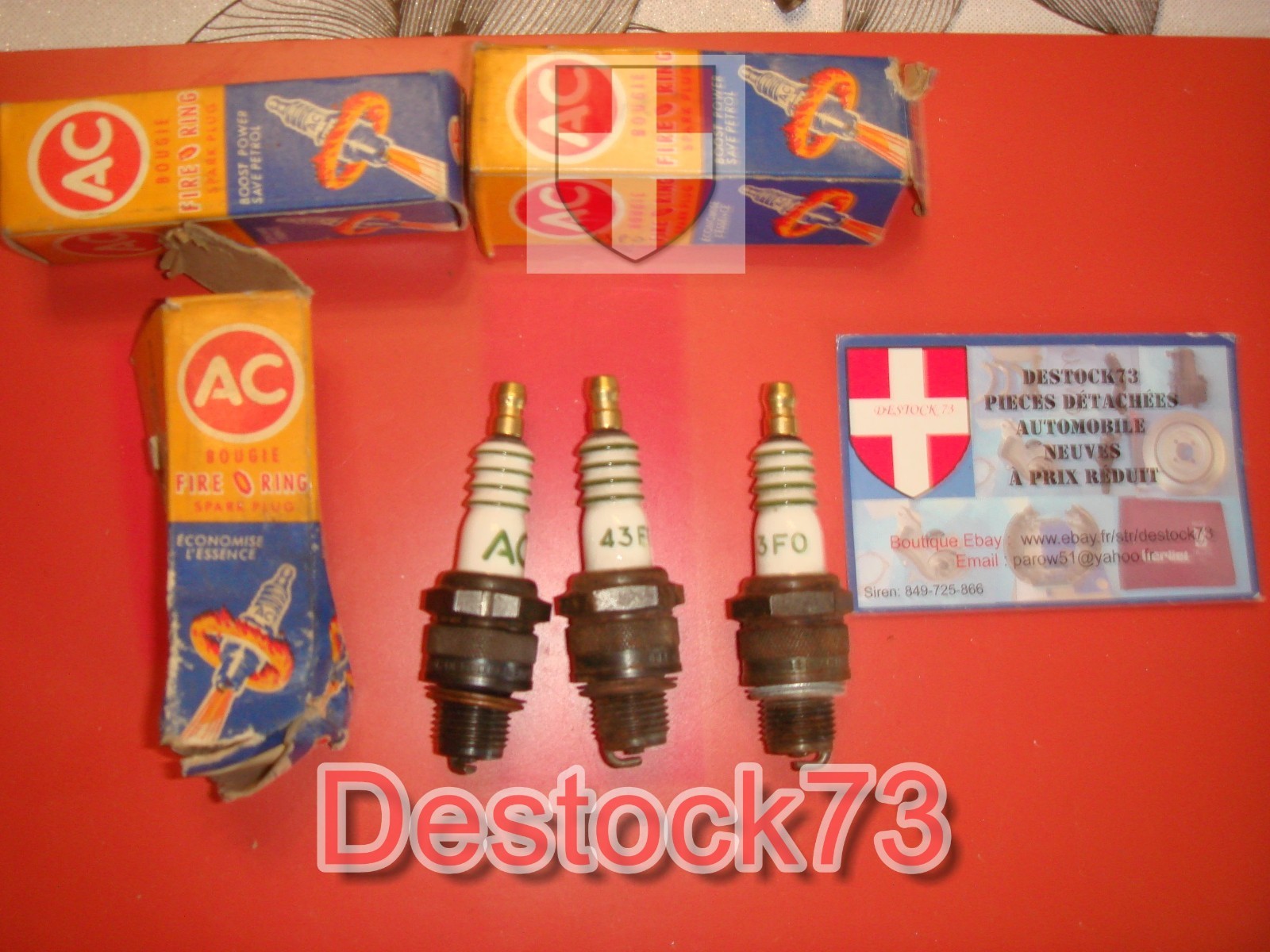 Bougies AC Delco 43FO 0,9 lot de 3 pièces d'allumage auto