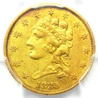 1835 Classic Gold Quarter Eagle $2.50 Coin - Certified PCGS VF35 - Rare!