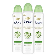Dove Advanced Care Antiperspirant Deodorant Dry Spray Cool Essentials 3 Count An