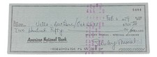 Stan Musial St. Louis Cardinals Signed  Bank Check #5484 BAS