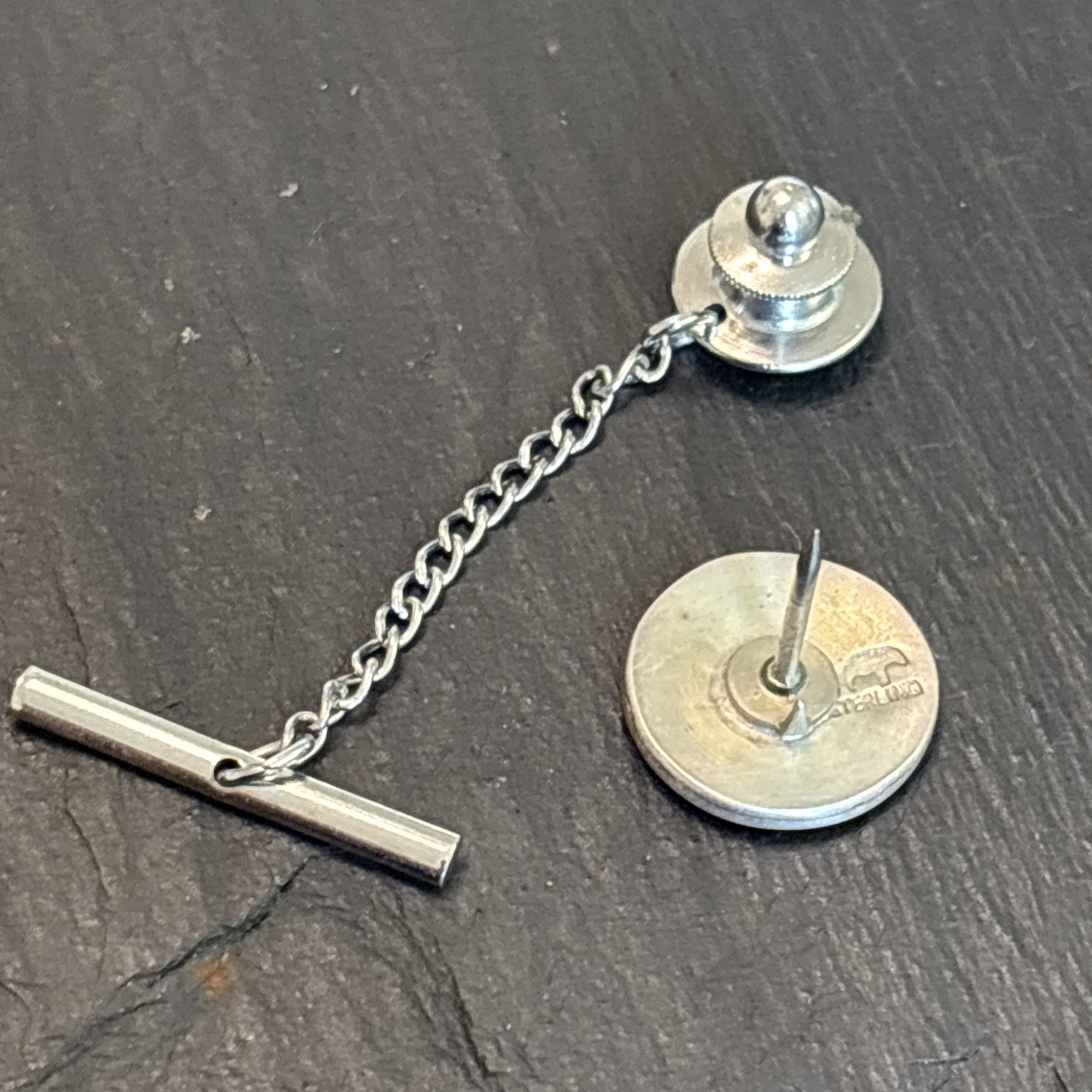 Lawrence Saufkie Hopi Vintage Pin Sterling Silver Figural 5v