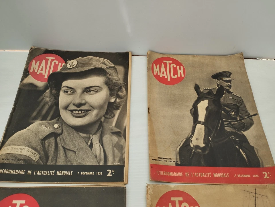 MATCH : Lot de 4 revues hebdomadaires de décembre 1939 - Photo 3/4