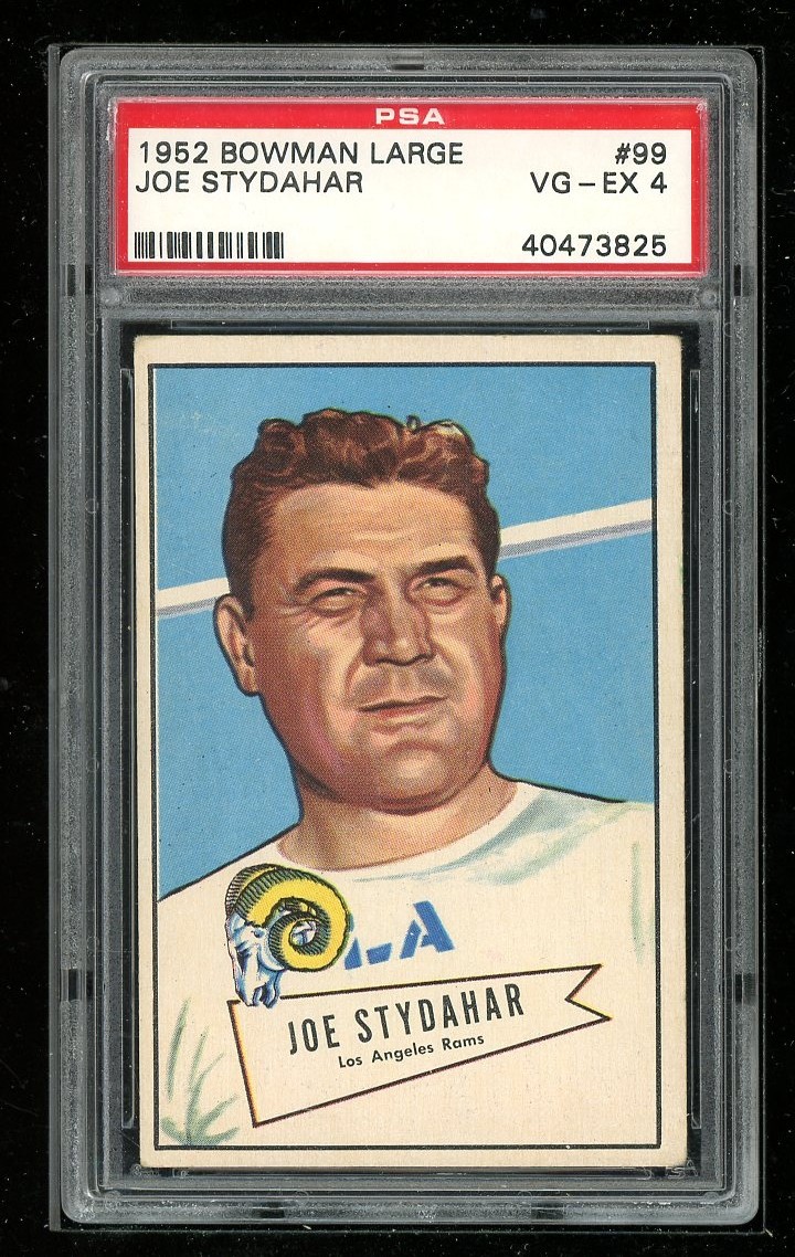1952 Bowman Large #99 Joe Stydahar PSA 4