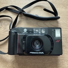 Minolta Freedom Dual AF 35mm Film Point And Shoot Camera Untested