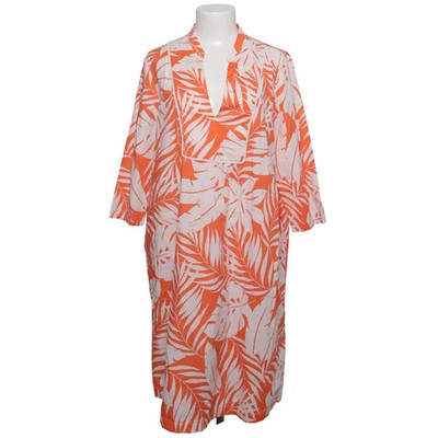 White Label, Kleid, Größe: 42, Orange/Weiß, Baumwolle, Blumen, Damen #5r6