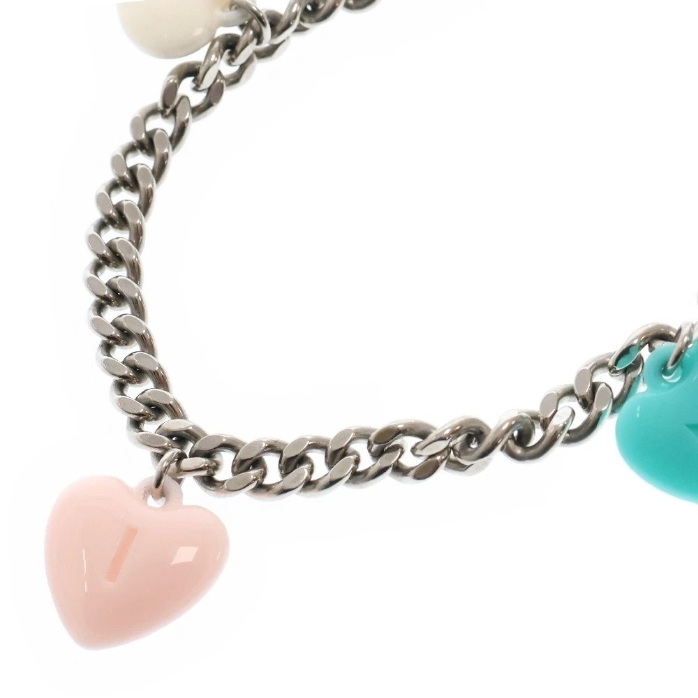 Collana CELINE logo motivo cuore collana multicolore