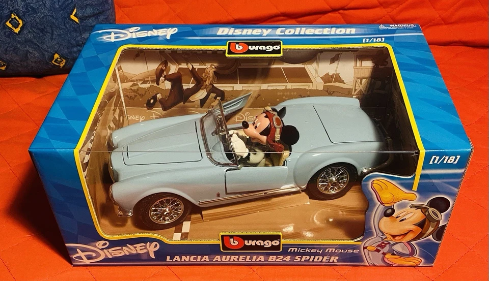 Disney Burago 1:18 Lotto 7 Modelli Nuovi In Box Mai Aperti - Immagine 4 di 4