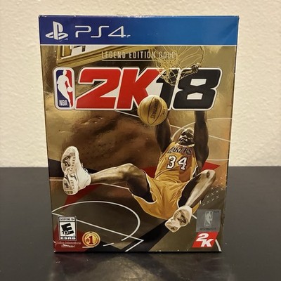 NBA 2K18 Legend Edition Gold ( PlayStation 4, PS4) Complete CIB Card Poster