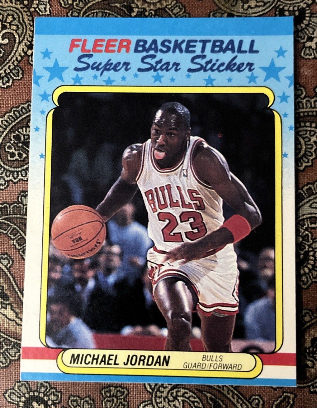 1988-89 Fleer Superstar Sticker - Michael Jordan #7