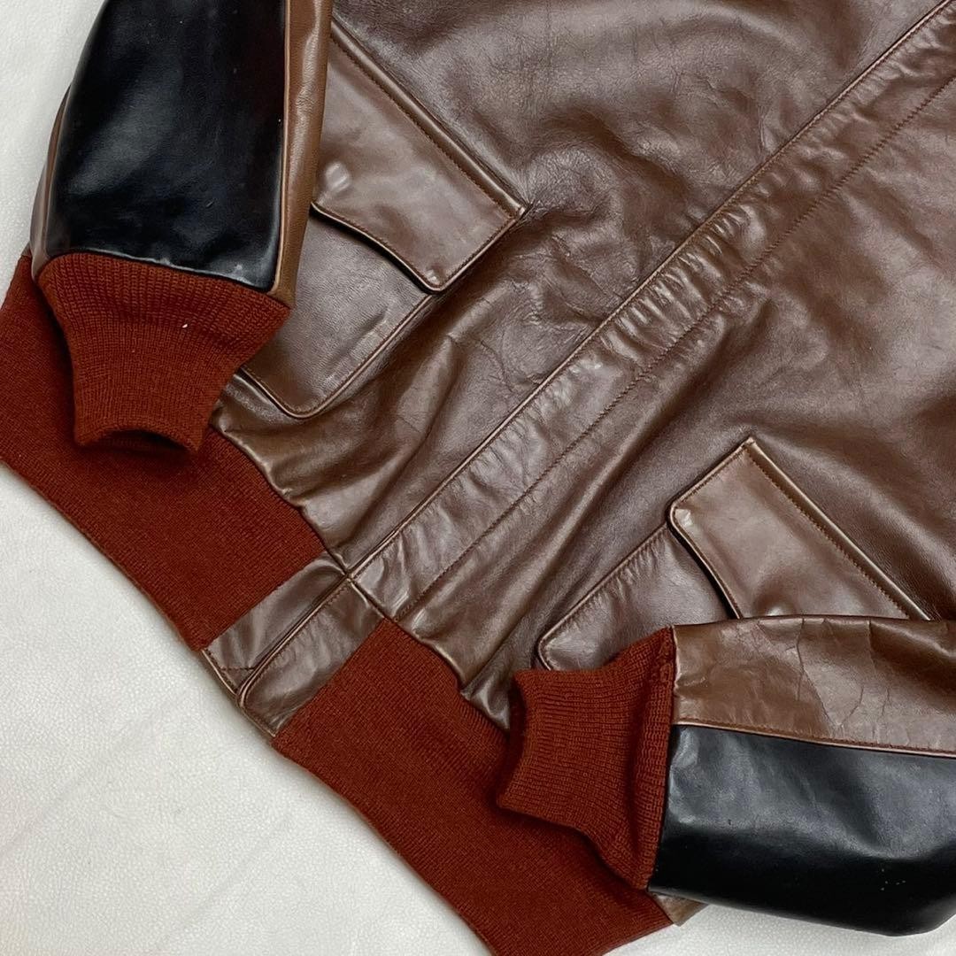 Buzz Rickson's A-2 Flight Jacket Authentic Leathe… - image 6