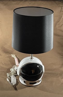 Astronaut Helmet Lamp with Black Shade WORKS Space Decor