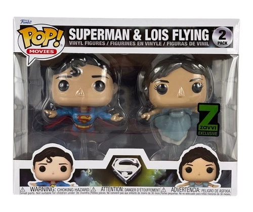 Funko Pop Movies Superman & Lois Flying Zavvi Exclusive