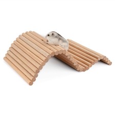 Hamster Climbing Ladder Wooden Suspension Bridge for Guinea Pigs Rats Hedgeho...