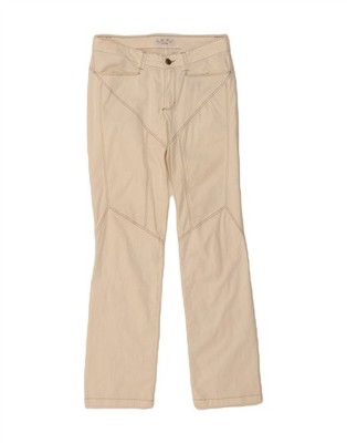 9.2 By Carlo Chionna Damen Straight Freizeithose W25 L28 Off White DW78