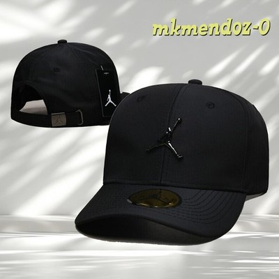 Jordan Jump man Black Men's Casual Baseball Cap Adjustable Outdoor Sports Hat