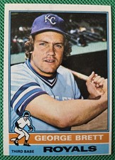 1976 Topps #19 George Brett, Kansas City Royals, HOF Great Condition 