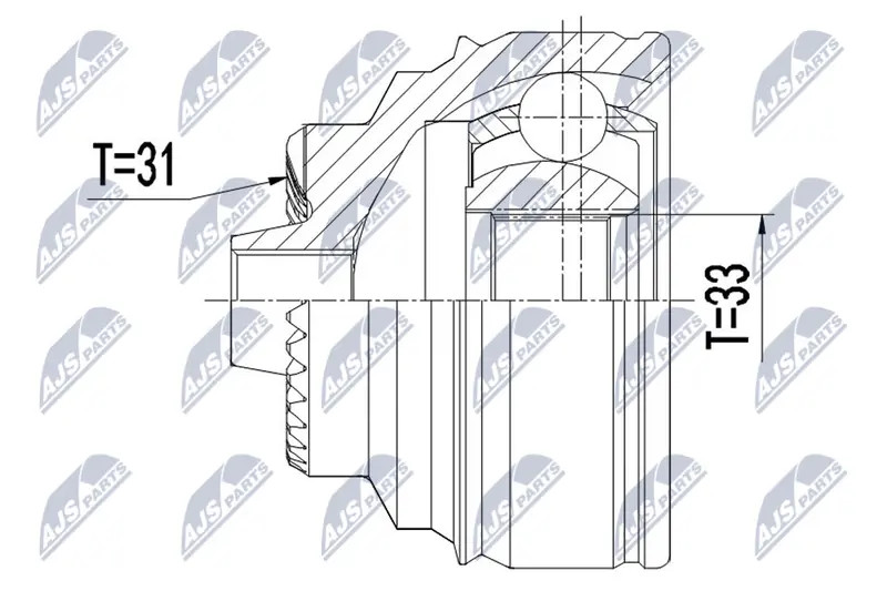 NPZ-BM-021 NTY Joint Kit, drive shaft for BMW,MINI - Image 6