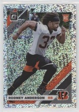 2019 Panini Donruss Optic Rookies White Sparkle Prizm Rodney Anderson #134 n0c