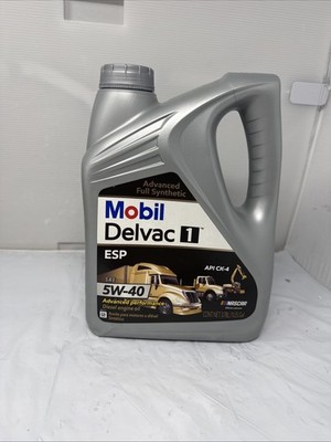 MOBIL DELVAC 1 ESP 5W-40, Full Synthetic Diesel Engine Oil 1 Gallon CK-4