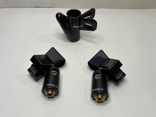 LOTTO 3 x PROEL SUPPORTO A PINZA PER MICROFONO ASTA CANTO LIVE KARAOKE