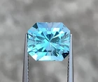 VVS 6.45 CT Natural Swiss Blue Topaz Gemstone Precision Cut From Africa