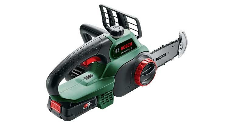Tronçonneuse Bosch Universal Chain 18 pour couper facilement vos branches épaisses