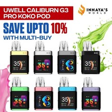 Uwell Caliburn G3 Pro Koko Pod Vape Kit 35W 1250mAh 2ML Or G3 Pods - UK Dispatch