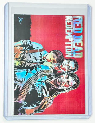 Red Dead Redemption Limited Artist Signed ''Rockstar Games'' Refractor Card 1/1