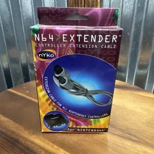 Vintage Nyko N64 Controller Extender Cable Rare 3rd Party New In Box