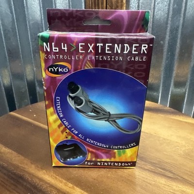 Vintage Nyko N64 Controller Extender Cable Rare 3rd Party New In Box