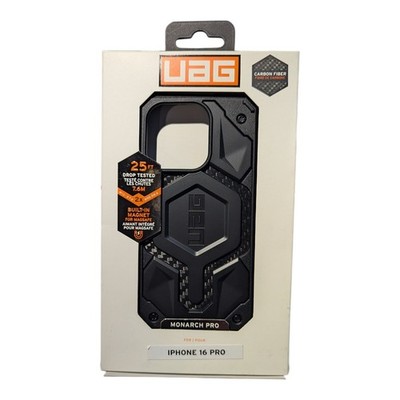 G8-P UAG Monarch Pro Case W MagSafe For Apple iPhone 16 Pro Black Carbon Fiber  