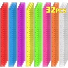 32 Pack Clear Plastic Rulers 12 Inch, Rulers Bulk for Classroom, Transparent ...