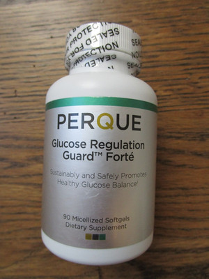 Perque Glucose Regulation Guard Forte - 180 Softgels by Perque, Best by 03/27