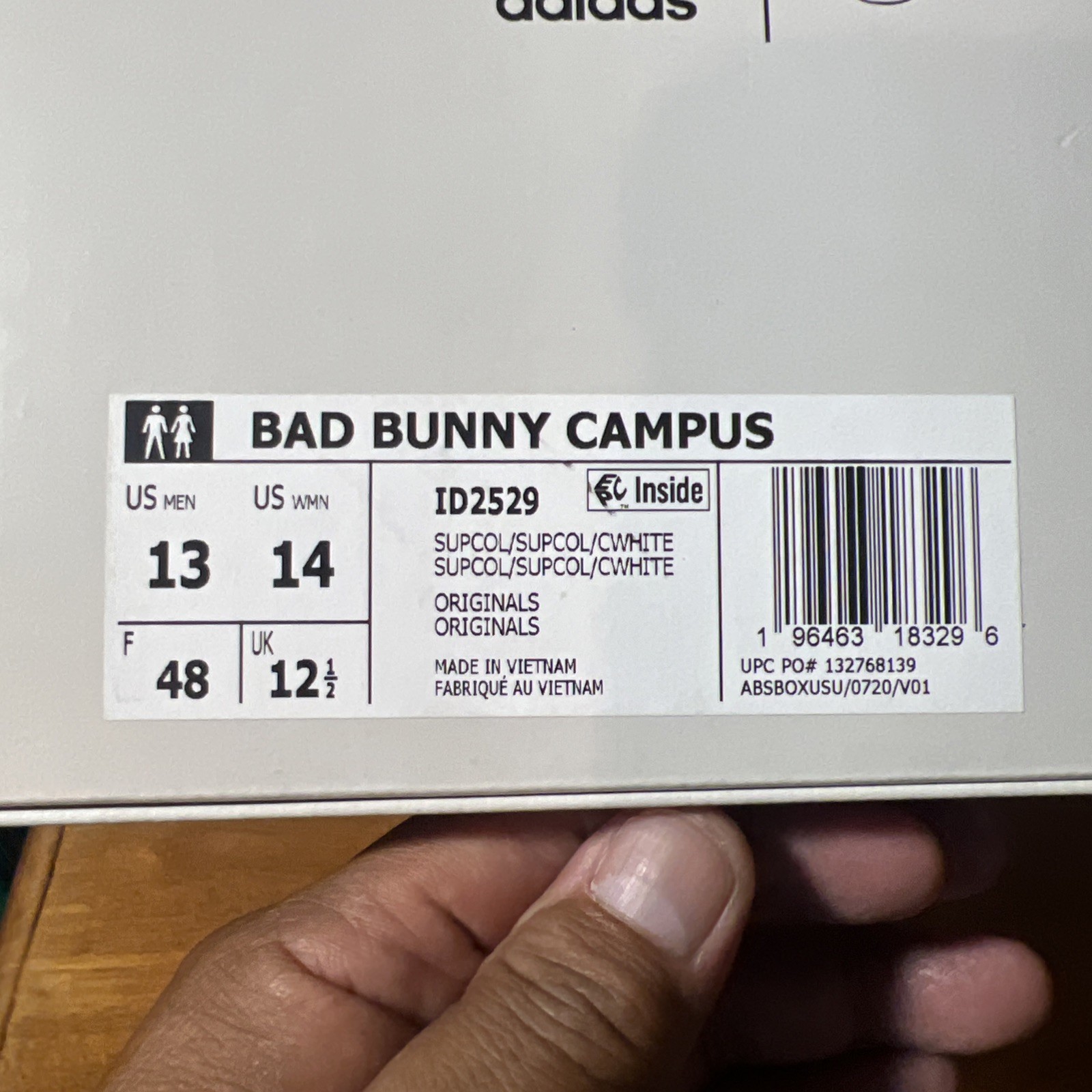 SAOLA Adidas Bad Bunny Campus Taglia 13
