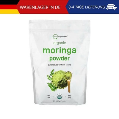 Micro Ingredients, Organic Moringa Leaf Powder, Bio-Moringa-Blattpulver, 907 g (