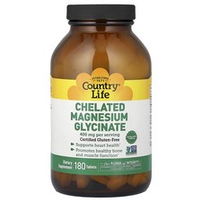 Country Life Chelated Magnesium Glycinate 180...