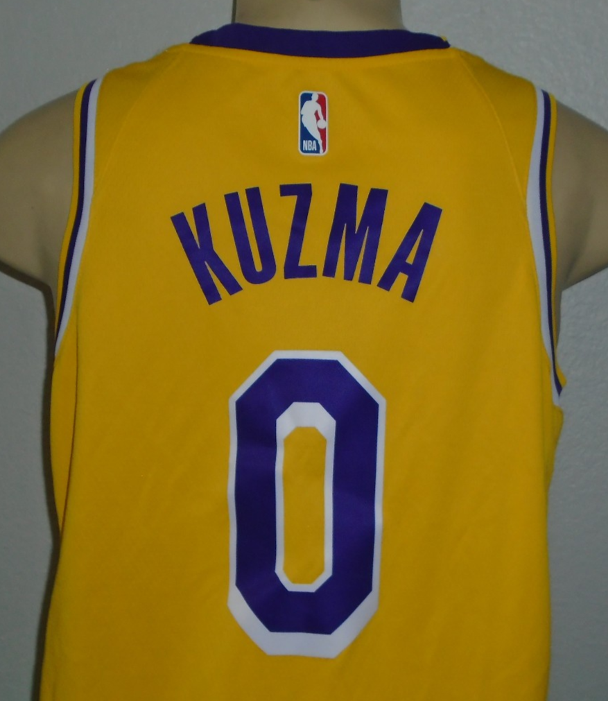 Kyle Kuzma #0 Los Angeles Lakers Gold Nike Engineered NBA Swingman