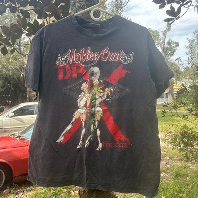 Vintage 1989 Motley Crue Dr Feelgood Tour T-Shirt DOUBLE SIDED PA7992