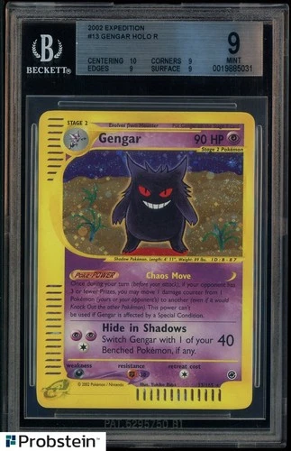 2002 Pokemon Expedition #13 Gengar Holo R BGS 9 MINT
