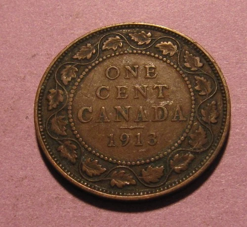 1913 Canada Large Cent — photo from the most recent tracked eBay sale
