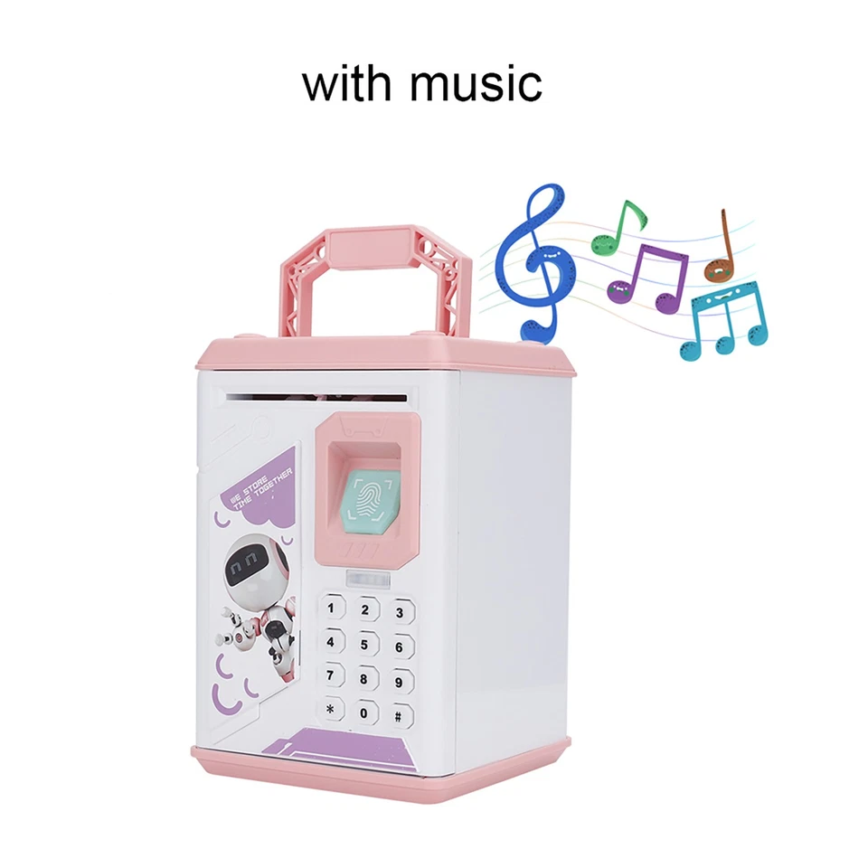 Children Kids Automatic Electric Cartoon Money Box Cash Coin Money Saving Pot - Image 4 of 4