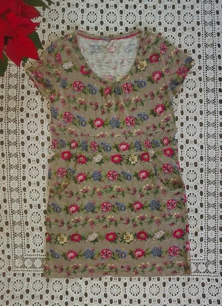 Women Laura Ashley Dress Multicolor Cotton 36 #A32R