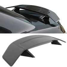 52 Universal Rear Spoiler Wing W Lights Gt Style Spoiler Lip Carbon Fiber