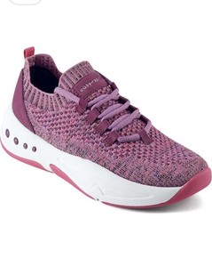 EASY SPIRIT Womens 7.5 Power2 Sneakers Pink/Magenta Lightweight Wedge Walking