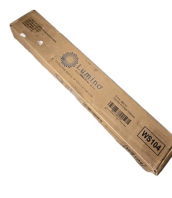 Lumino Room Darkening Cordless Vinyl Mini Blind - 23'' W x 64'' L White New 