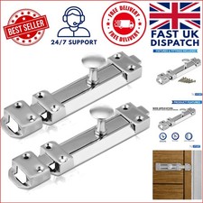 Professional Quality Polished Chrome Door Bolts - Secure and Durable 100mm