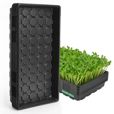 MIXC 10 Pack 1020 Seed Starter Trays, Extra Thick Heavy Duty Trays - No Holes...