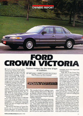 1992 Ford Crown Victoria - Classic Article D68 | eBay