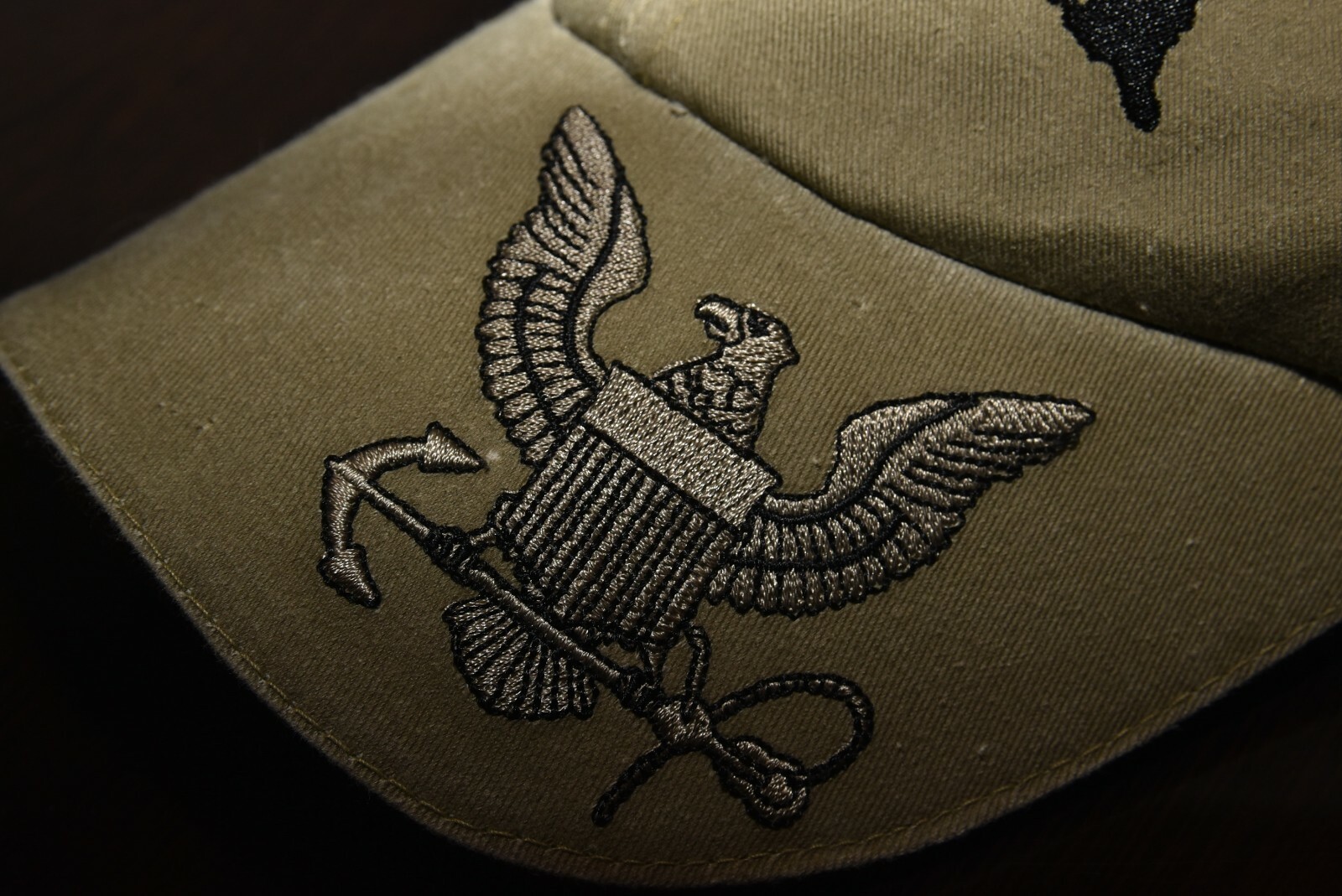 NAVY EAGLE CREST cap hat adjustable - image 3